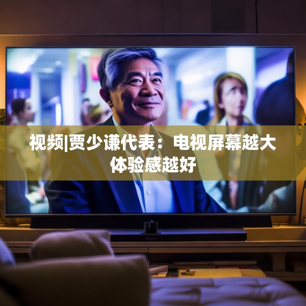 视频|贾少谦代表：电视屏幕越大体验感越好