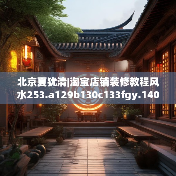 北京夏犹清|淘宝店铺装修教程风水253.a129b130c133fgy.140jhhj