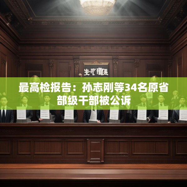 最高检报告：孙志刚等34名原省部级干部被公诉