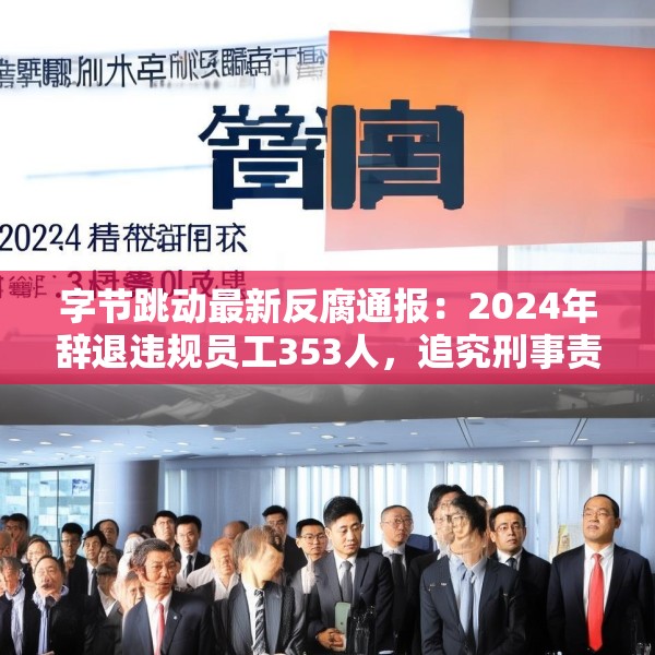 字节跳动最新反腐通报：2024年辞退违规员工353人，追究刑事责任39人