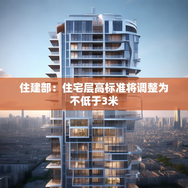 住建部：住宅层高标准将调整为不低于3米