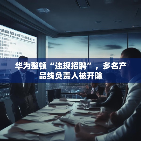 华为整顿“违规招聘”，多名产品线负责人被开除