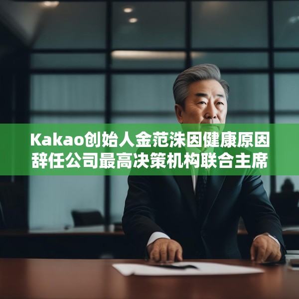 Kakao创始人金范洙因健康原因辞任公司最高决策机构联合主席