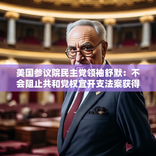 美国参议院民主党领袖舒默：不会阻止共和党权宜开支法案获得通过