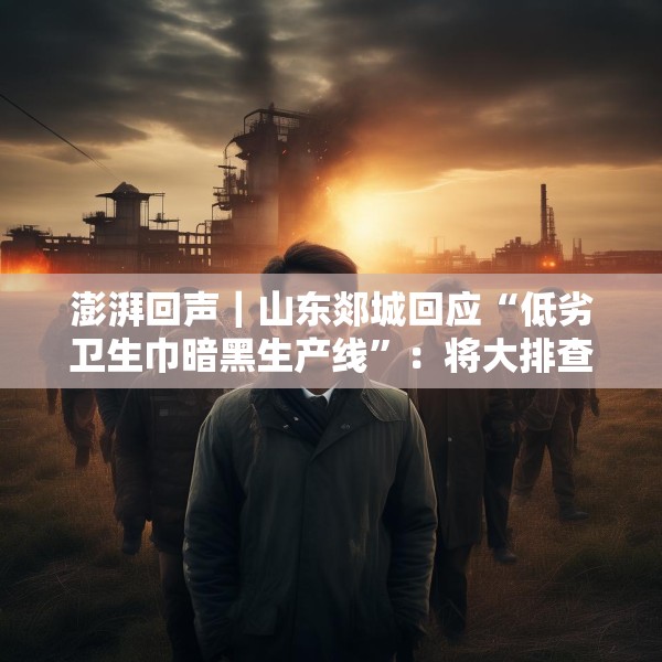 澎湃回声｜山东郯城回应“低劣卫生巾暗黑生产线”：将大排查