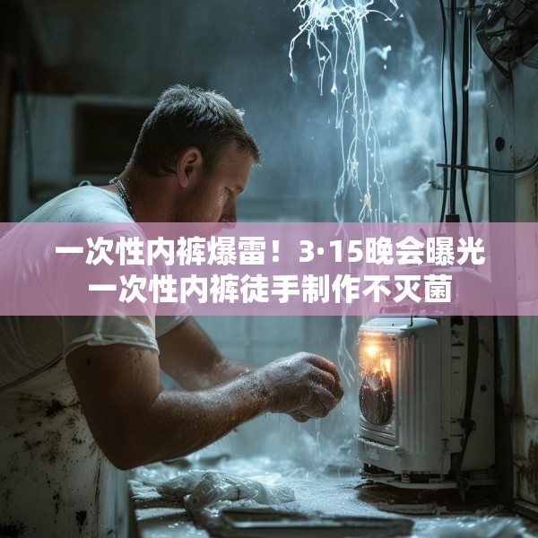 一次性内裤爆雷！3·15晚会曝光一次性内裤徒手制作不灭菌