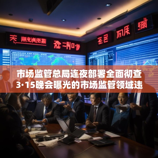 市场监管总局连夜部署全面彻查3·15晚会曝光的市场监管领域违法行为