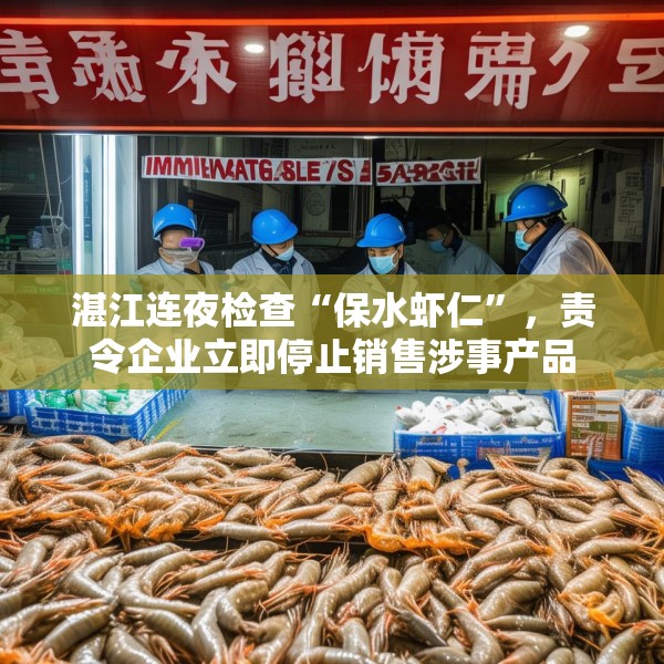 湛江连夜检查“保水虾仁”，责令企业立即停止销售涉事产品