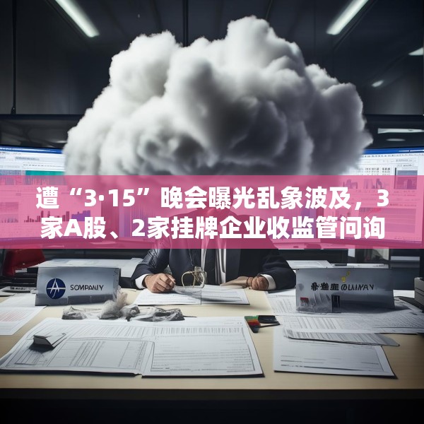 遭“3·15”晚会曝光乱象波及，3家A股、2家挂牌企业收监管问询函