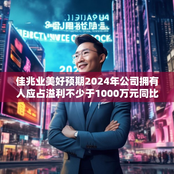 佳兆业美好预期2024年公司拥有人应占溢利不少于1000万元同比扭亏为盈
