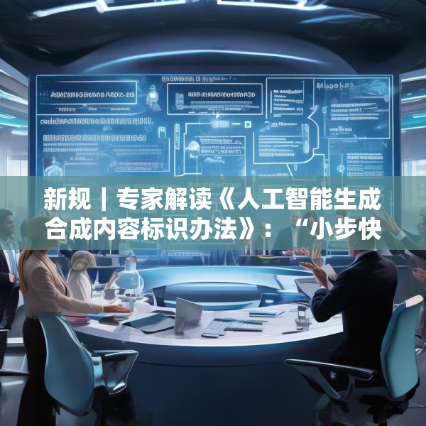新规｜专家解读《人工智能生成合成内容标识办法》：“小步快走”实施AI治理