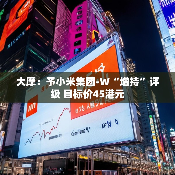 大摩：予小米集团-W“增持”评级 目标价45港元
