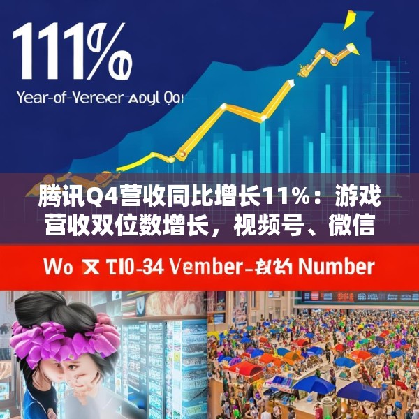 腾讯Q4营收同比增长11%：游戏营收双位数增长，视频号、微信小店等业务贡献增加