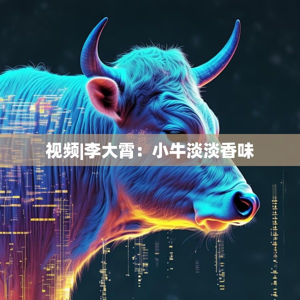 视频|李大霄：小牛淡淡香味