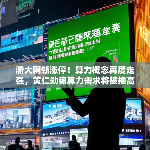 浙大网新涨停！算力概念再度走强，黄仁勋称算力需求将被推高