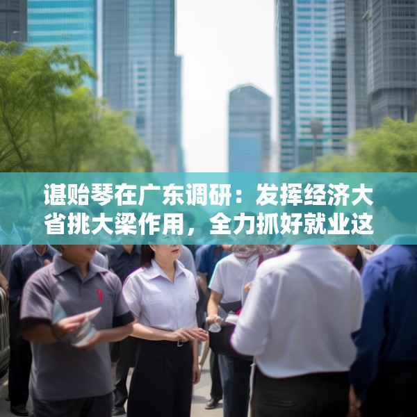 谌贻琴在广东调研：发挥经济大省挑大梁作用，全力抓好就业这个最基本的民生