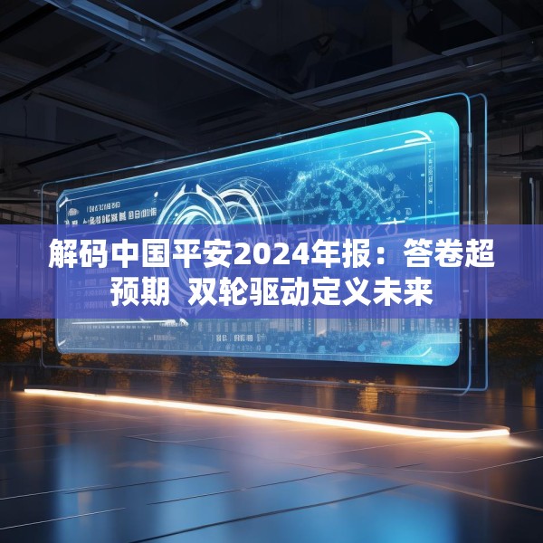 解码中国平安2024年报：答卷超预期  双轮驱动定义未来