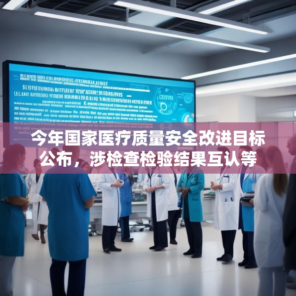 今年国家医疗质量安全改进目标公布，涉检查检验结果互认等