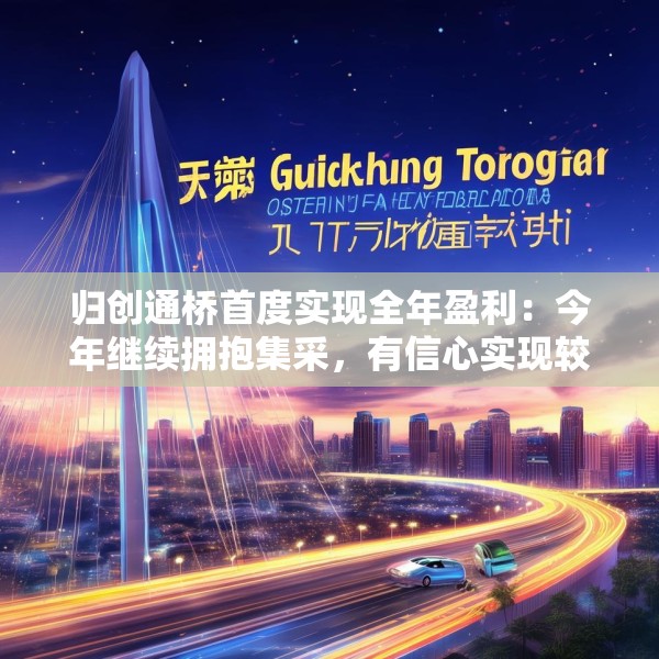 归创通桥首度实现全年盈利：今年继续拥抱集采，有信心实现较高增长