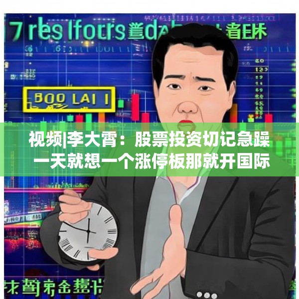 视频|李大霄：股票投资切记急躁 一天就想一个涨停板那就开国际玩笑了