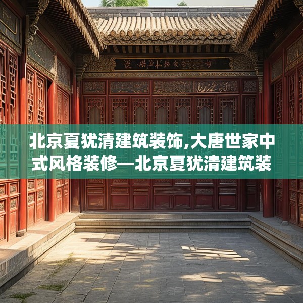 北京夏犹清建筑装饰,大唐世家中式风格装修—北京夏犹清建筑装饰516.a392b393c396fgy.403lkjl