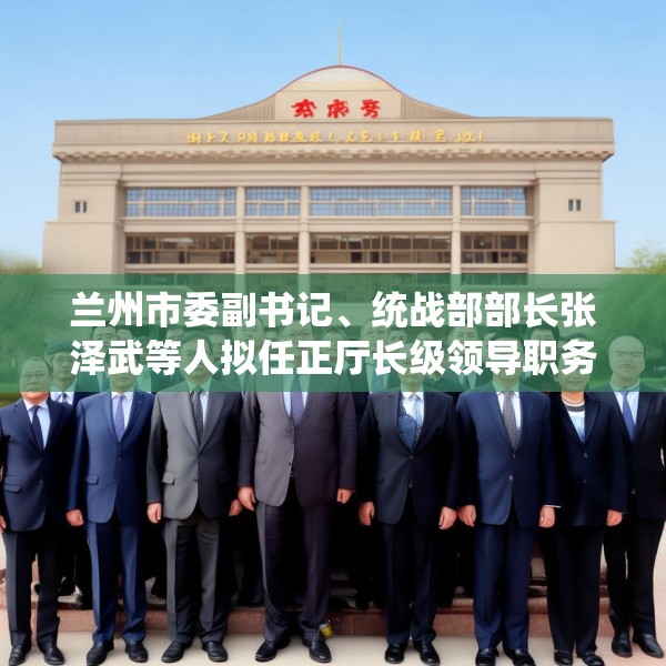 兰州市委副书记、统战部部长张泽武等人拟任正厅长级领导职务
