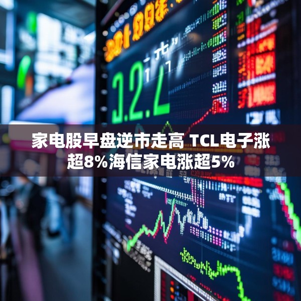 家电股早盘逆市走高 TCL电子涨超8%海信家电涨超5%