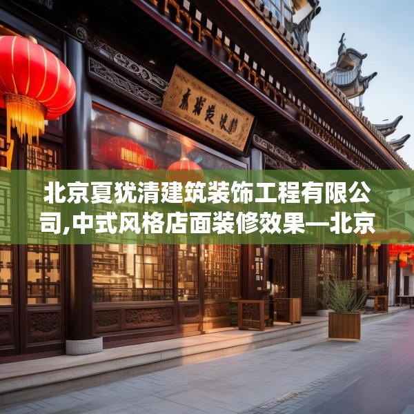 北京夏犹清建筑装饰工程有限公司,中式风格店面装修效果—北京夏犹清建筑装饰工程有限公司390.a266b267c270fgy.277lkjl