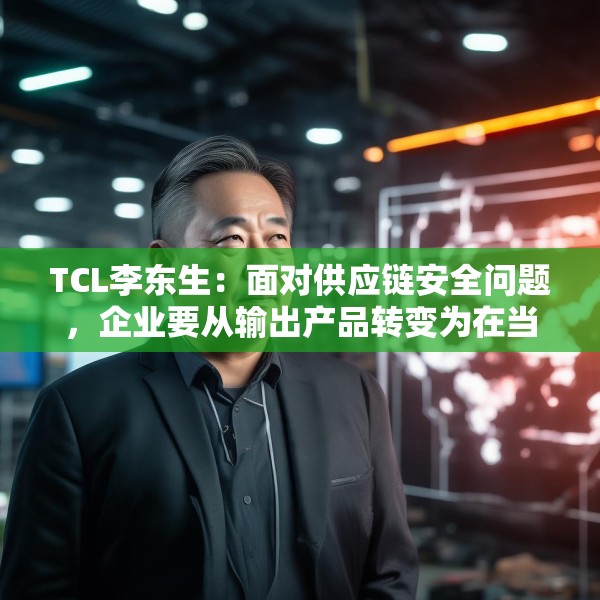 TCL李东生：面对供应链安全问题，企业要从输出产品转变为在当地建立产业和供应链体系