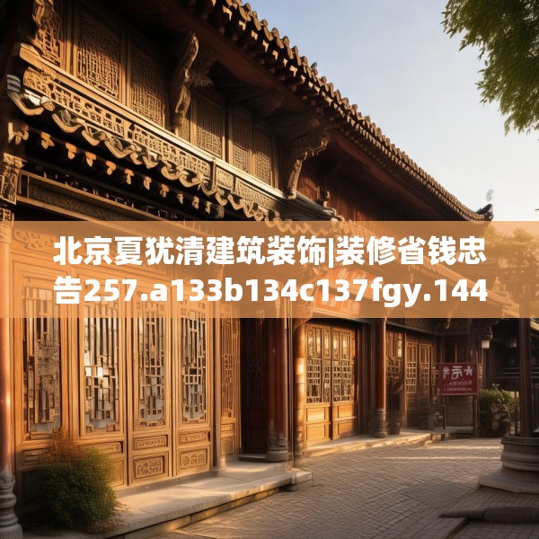 北京夏犹清建筑装饰|装修省钱忠告257.a133b134c137fgy.144fds