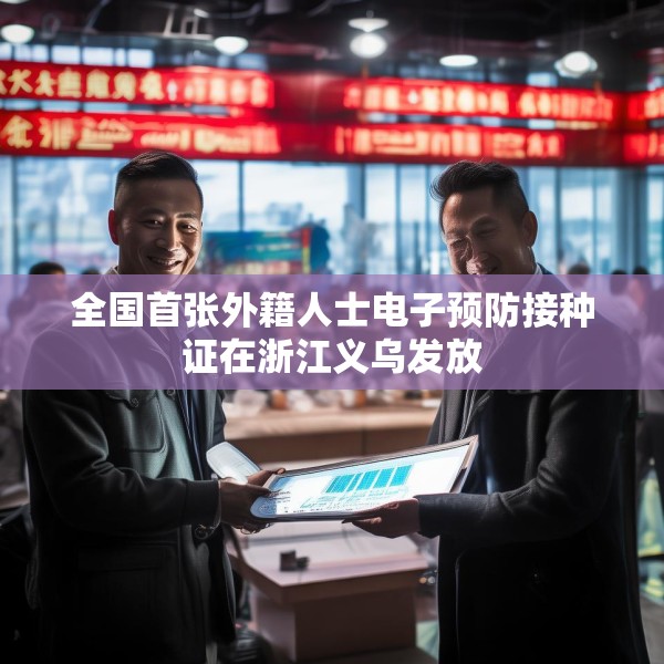 全国首张外籍人士电子预防接种证在浙江义乌发放