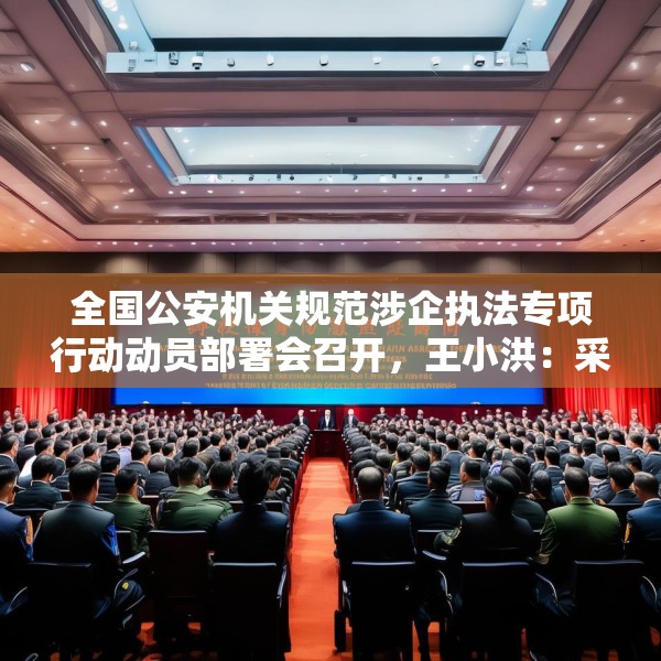 全国公安机关规范涉企执法专项行动动员部署会召开，王小洪：采取更具针对性、更有实效性的措施