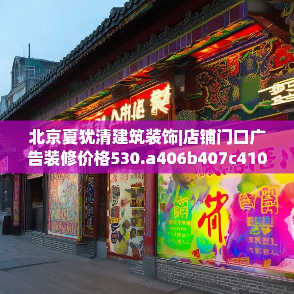 北京夏犹清建筑装饰|店铺门口广告装修价格530.a406b407c410fgy.417wew