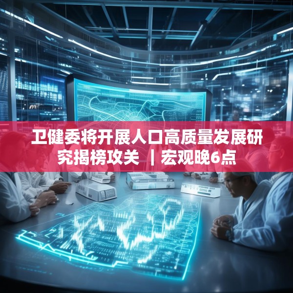 卫健委将开展人口高质量发展研究揭榜攻关 ｜宏观晚6点