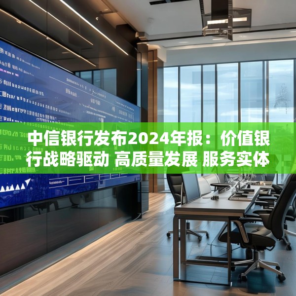 中信银行发布2024年报：价值银行战略驱动 高质量发展 服务实体经济有力有效