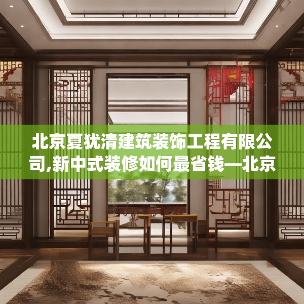 北京夏犹清建筑装饰工程有限公司,新中式装修如何最省钱—北京夏犹清建筑装饰工程有限公司369.a245b246c249fgy.256fghfd
