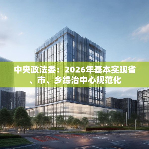 中央政法委：2026年基本实现省、市、乡综治中心规范化