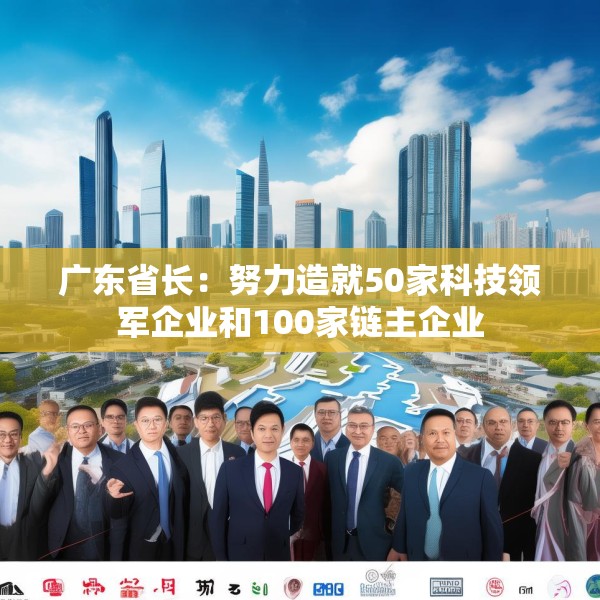 广东省长：努力造就50家科技领军企业和100家链主企业