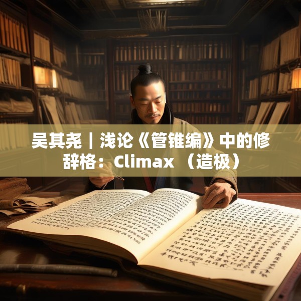 吴其尧｜浅论《管锥编》中的修辞格：Climax （造极）