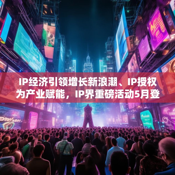 IP经济引领增长新浪潮、IP授权为产业赋能，IP界重磅活动5月登场