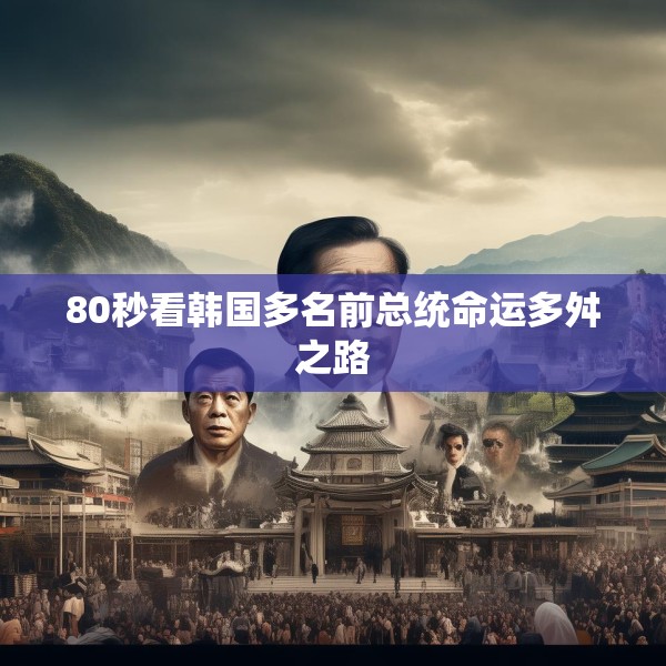 80秒看韩国多名前总统命运多舛之路