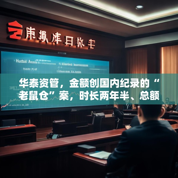 华泰资管，金额创国内纪录的“老鼠仓”案，时长两年半、总额33亿元