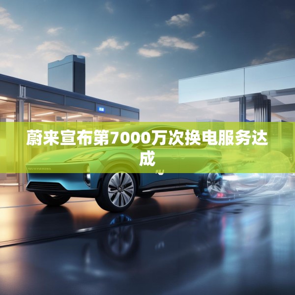 蔚来宣布第7000万次换电服务达成
