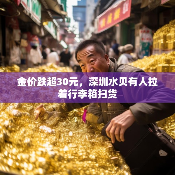 金价跌超30元，深圳水贝有人拉着行李箱扫货