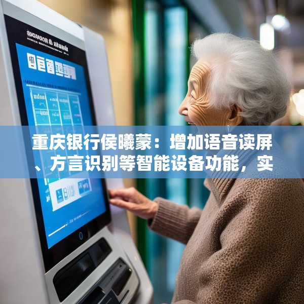 重庆银行侯曦蒙：增加语音读屏、方言识别等智能设备功能，实实在在地降低老年客户获取数字金融服务的门槛