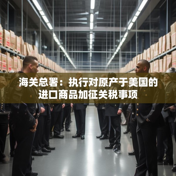 海关总署：执行对原产于美国的进口商品加征关税事项