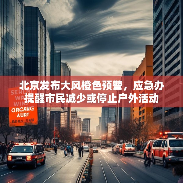 北京发布大风橙色预警，应急办提醒市民减少或停止户外活动