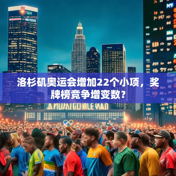 洛杉矶奥运会增加22个小项，奖牌榜竞争增变数？