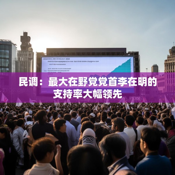 民调：最大在野党党首李在明的支持率大幅领先