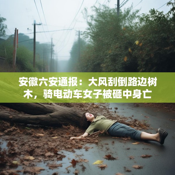 安徽六安通报：大风刮倒路边树木，骑电动车女子被砸中身亡